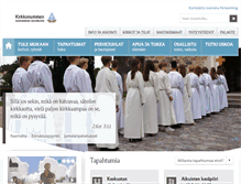 Tablet Screenshot of kirkkonummenseurakunnat.fi